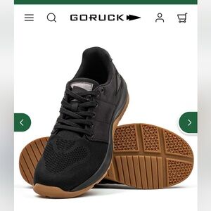 GoRUCK Men's Ballistic Trainers Black & Gum w/ Black Reflective Spearhead, Sz 11